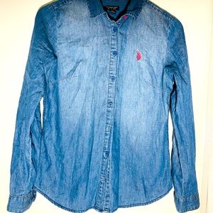 US Polo Assn: Denim Casual Shirt , Size : S